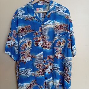 Tropical Blue Hawaiian Shirt